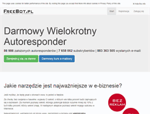 Tablet Screenshot of freebot.pl